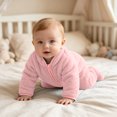 thumbnail image 5 of CAICJ98 Newborn Baby Boy Girl Fleece Outfit Footie Jumpsuit Winter Zipper Long Sleeve One-Piece Romper Snowsuit Warm Clothes,Size 6-9 Months, 5 of 9