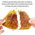 thumbnail image 3 of All Kinds of Chicken Flavor Dog Treats for Small, Medium, & Large Dog, Made from Fresh Chicken, Including Chicken Gizzard Jerky, Cowhide Wrapped in Chicken. 10.6oz, 3 of 15