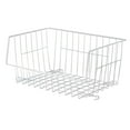 thumbnail image 3 of Whitmor 6450-1589-6 White Wire Stackable Basket, 3 of 7