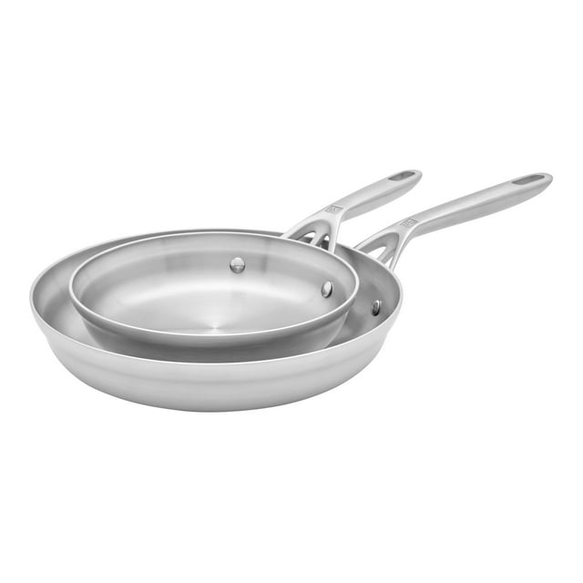 ZWILLING Motion Ensemble de 2 Poêles à Frire en Acier Inoxydable