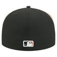 thumbnail image 4 of Men's New Era Black Baltimore Orioles Soutache 59FIFTY Fitted Hat, 4 of 5