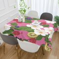 thumbnail image 2 of Yayeee Tablecloths 54" x 54" Rectangle Wrinkle Resistant Party Table Cover, White Flowers, 2 of 8