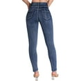 thumbnail image 3 of roswear Women's High Waisted Stretchy Skinny Jeans, 28.5" Inseam, Size 4-22, 3 of 5