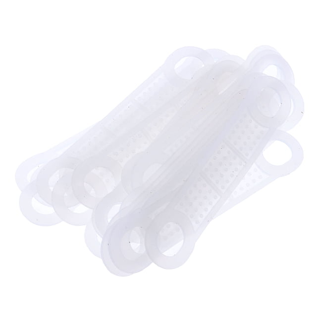 50 Uds. Tiras Para Colgar Ropa De Silicona Antideslizantes, Empuñaduras Para Colgar Ropa, Color Blanco L Sunnimix Puños de suspensión antideslizantes