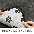 thumbnail image 6 of Black Dog Puppy Paw Door Rugs,Washable Non Slip Door Mats Indoor,Decorative Door Mats,Entry Mat Indoor for Entrance,Bedroom,Kitchen,Bathroom,30"x17", 6 of 6