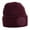 Burgundy, variant on Circular Patch Beanie