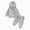 T075-Grey, variant on Zuwimk Boys And Girls 2-Piece Solid Color Hoodie Jogger Set, Athletic Outfits Elastic Waistband, Big Boy Girls Toddler Activewear(T075-Grey)
