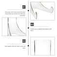 thumbnail image 3 of KAKOWELY 2pcs Plate Stand Acrylic Display Holder Rack Kitchen Plate Dish Tea Cake Holder,4.53"X3.54"X3.54", 3 of 5