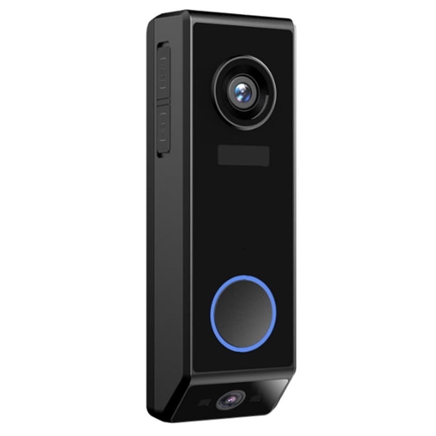 Timbre Inalámbrico con Video de Doble Lente, Batería y Cable, con Timbre, Audio Bidireccional y Cambiador de Voz.