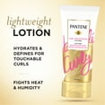 thumbnail image 2 of Pantene Hair Lotion, Moisturizing, for Curly Hair, Cream Reshapes and Defines Curls with Vitamin B5, Safe for Color Treated Hair, Pro-V, 179 mL, 2 of 9