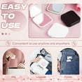 thumbnail image 7 of ACDANC Compact Mirror,Foldable Square Dual Pocket Mirror Convenient,Pink, 7 of 7