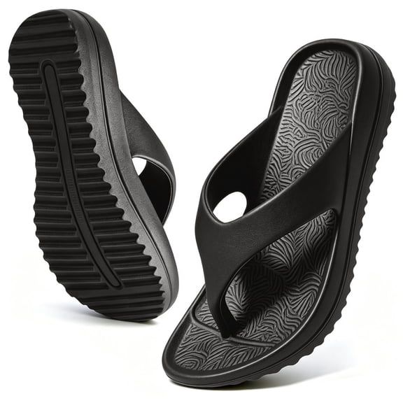BERANMEY Women's Flip Flops EVA Walking Sandals for Women with Arch Support Summer Comfortable Slip On Flip Flops Slippers for Womans