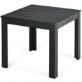 thumbnail image 6 of Gymax Wooden Square Side End Table Patio Coffee Bistro Table Indoor Outdoor Black, 6 of 10
