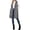Heather Gray, variant on Women's Soft Open Front Sleeveless Vest with Notched Collar