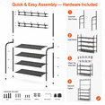 thumbnail image 5 of Coat Hat Rack Shoe Storage Shelf, 5 of 8