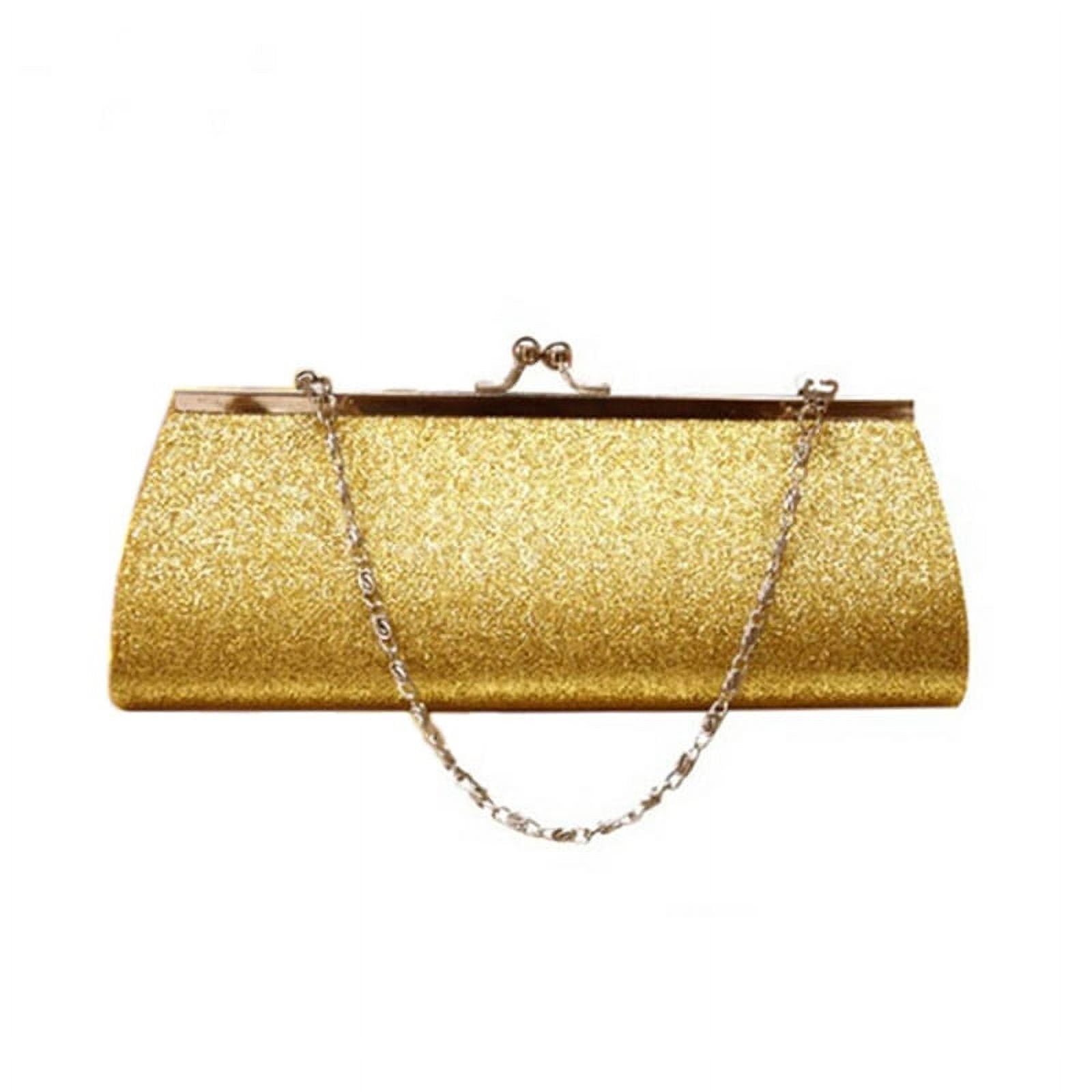 Vtg 60's Clear Vinyl Clutch Handbag Purse W/ Gold Glitter & Thread Accents  | eBay