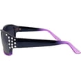 thumbnail image 2 of Polarized Sunglasses for Women - Premium Fashion Sunglasses - HZ Series Diamante Womens Designer Sunglasses (Black & Lavender, Dark Smoke), 2 of 3