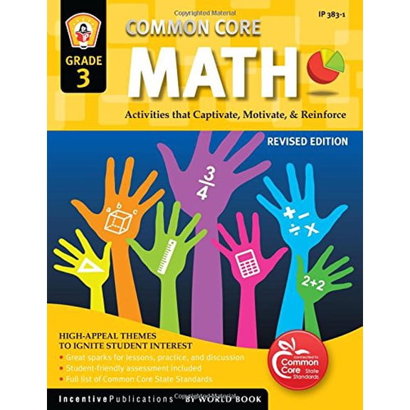 Pre-Owned Common Core Math Grade 3: Activities That Captivate, Motivate, & Reinforce (Paperback) 1629502294 9781629502298