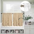 thumbnail image 5 of Kitchen Window Curtains Valance and Tier Set, Japanese Style Flower Rod Pocket Tier Curtain Valance Set, Vintage Country Floral Art Light Filtering Cafe Curtains for Bedroom Living Room, 5 of 9
