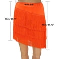 thumbnail image 4 of YM YOUMU Falda de práctica de baile latino con borlas para mujer para tango, salón de baile, samba, salsa, ropa de baile, 4 of 4
