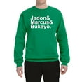 thumbnail image 2 of Wild Bobby, Jadon & Marcus & Bukayo, Sports, Unisex Crewneck Graphic Sweatshirt, Kelly, X-Large, 2 of 5