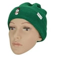 thumbnail image 3 of DALIX Christmas Cute Snowman Adult Beanie Warm Winter Cap Embroidered Hat Green, 3 of 4