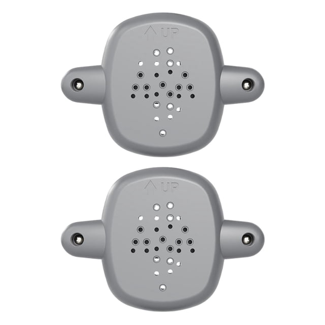 koolsoo 2Pcs Gate Banister Adapter for Stairs Compact Pet Barrier Dog Fence Mounting Gray