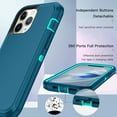 thumbnail image 3 of I-HONVA Compatible with iPhone 12 Pro Max Case,3-Layer Military Grade Drop Protection Anti-Slip Bumper Rugged Shockproof Dustproof Protection 6.7 inch Phone Case,Green, 3 of 7
