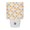 Orange, variant on Yellow Grey Moroccan Tiles LED Night Light, Vintage Geometric Blocks Pattern Night Lights plug into Wall with Smart Sensor Dusk to Dawn Sensor for Nursery Bedroom 2.95x4.5in