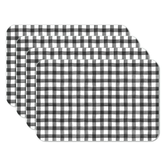 CounterArt "Buffalo Trend" 4-Pack Reversible Plastic Tabletop Placemats