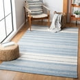 thumbnail image 2 of SAFAVIEH Striped Kilim Tabitha Striped Cotton Area Rug, Ivory/Blue, 3' x 5', 2 of 10