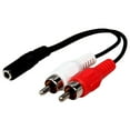 thumbnail image 5 of StarTech 6in Stereo Audio Cable - 3.5mm Female to 2x RCA Male, 5 of 6