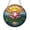 Acrylic 3.5 Inch, variant on Stained Glass Pink Lotus Window Hanging Sunburst Floral Design Decorative Glass Suncatcher for Home Interior Window Accent
