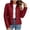 Wine, variant on BXJX Womens Puffer Jackets, Stand up Collar Long Sleeve Lightweight Full Zip Winter Outerwear with Pockets Wine Size S-2XL