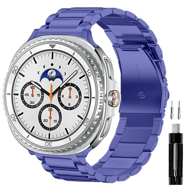 Correa de Acero Inoxidable GOLDTOLUCK Compatible con Samsung Galaxy Watch 8 Classic 40mm 44mm 46mm