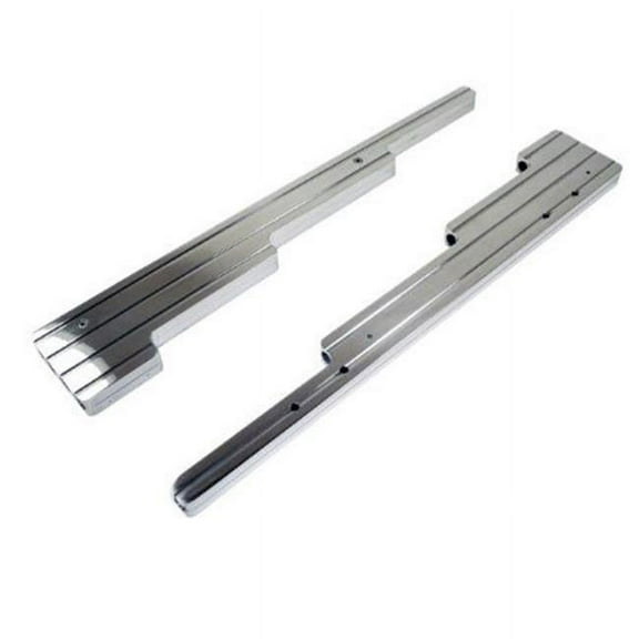 racing power company r6038 polished aluminum ball milled linear wire loom