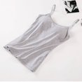thumbnail image 4 of Women Tank Tops Female Camisole with Built in Bra Women Padded Bra Top Vests S-XL, 4 of 7
