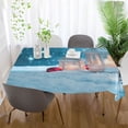 thumbnail image 6 of BZSMCE Square Tablecloth Snow Candle Pattern Pattern Tableclothes, 6 of 9