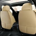 thumbnail image 3 of Maidao Car Seat Covers Leather for Opel for Adam 2012-2019 5 Seats Water Resistant Front Rear Cushion Protector with Pillow Beige, 3 of 9
