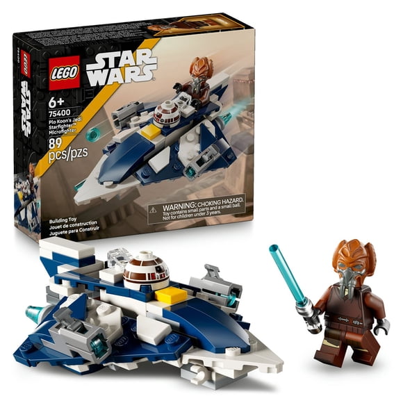 Set LEGO Star Wars Microfighter: Caza Estelar Jedi de Plo Koon 75400