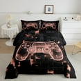 thumbnail image 2 of jejeloiu Pixel Miners Grid Full Size Comforter Sets,Teens Video Game Bedding Comforter Set,Boys Gamepad Console Bedding Sets For Kids,Microfiber Bedroom Decor Reversible,3pcs, 2 of 8