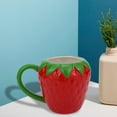 thumbnail image 3 of Farcauo Strawberry Mug Gift for Woman Large 500ml Kawaii 3D Fruit Mug Sweet Ceramic Tea Cups Porcelain Coffee Cup Strawberry Decor Tea Cups Coffee Mugs Birthday Gifts for Women Girl, 3 of 6