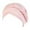 Pink, variant on Seductiva Fashion Wide Headband Women Solid Plait India Hat Ruffle Cancer Chemo Beanie Turban Wrap Cap Muslim Hat 1PC