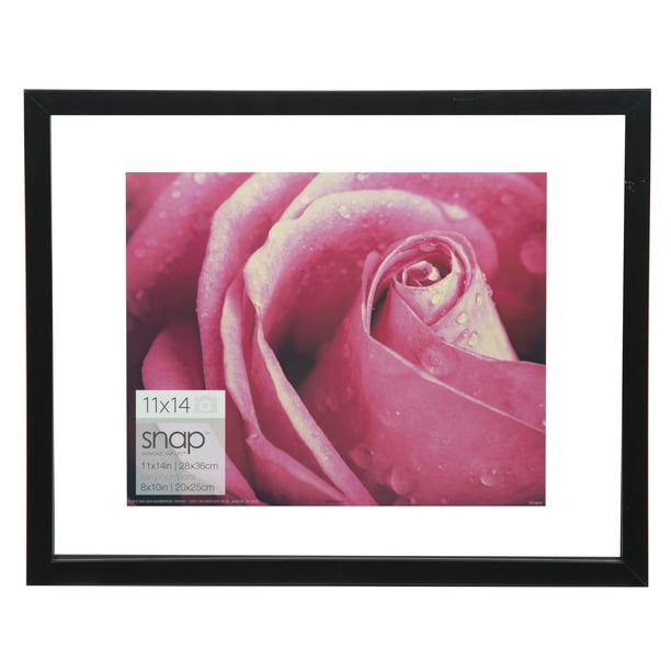 Snap 11x14 Black Float Frame For Floating Display of 8x10 Image