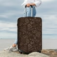 thumbnail image 5 of Cauagu Autumn Brown Plants Print Travel Luggage Cover,Travel Dust-proof Suitcase Cover Softside Suitcase Protector for 18-32inch,Not Included Suitcase, 5 of 8