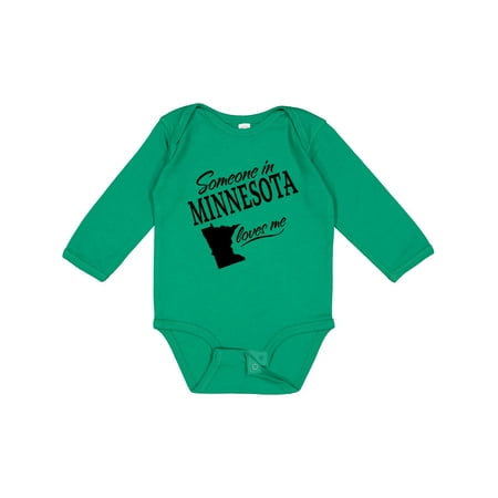 

Inktastic Someone in Minnesota Loves Me Gift Baby Boy or Baby Girl Long Sleeve Bodysuit