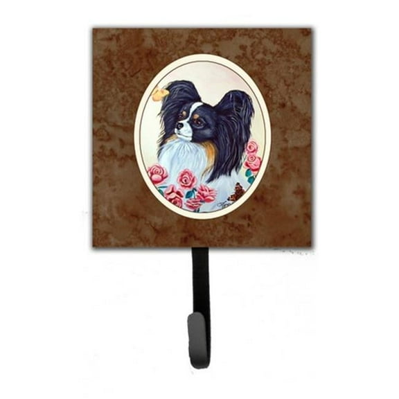 Papillon Leash or Key Holder, 6 x 1.25 x 4.25 in.