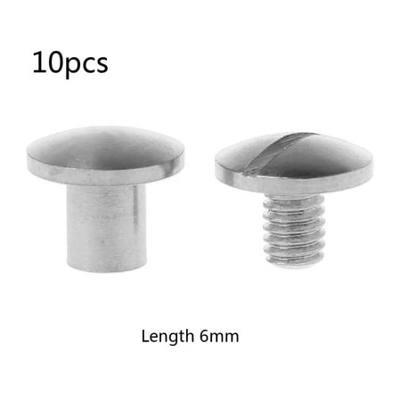 

10 Pairs Metal Chicago Screw Post Belt Tack Screw for DIY Leather Decoration