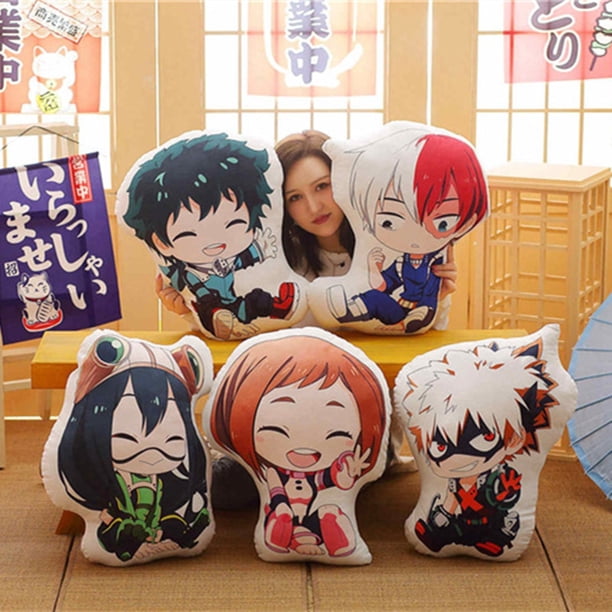 Cartoon My Hero Academia Anime Plush Toys Boku Yoh Asakura Katsuki Bakugo Shoto Toooroki Pillow Stuffed Toys Girl Kids Gift zhangyuxiang LED