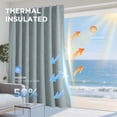thumbnail image 4 of Cortinas opacas Joydeco de lino natural, 132 x 229 cm, 2 paneles, 4 of 8